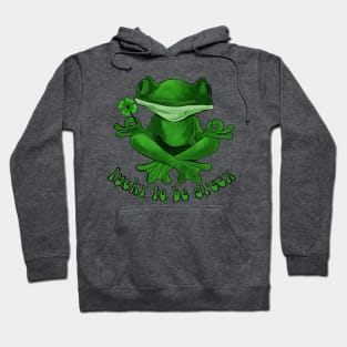 Lucky to be Green Irish Frog Hoodie